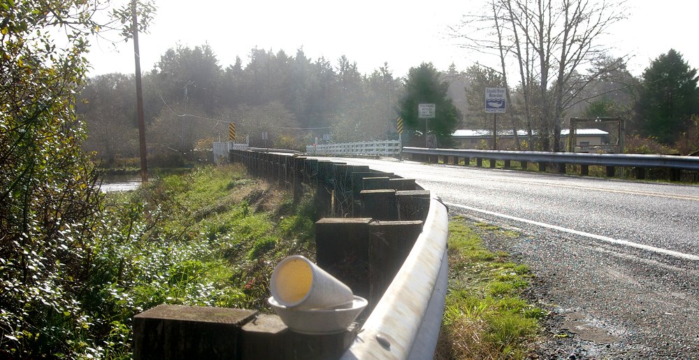 The bridge at Cedar Creek in Copalis near Ocean Shores - image.