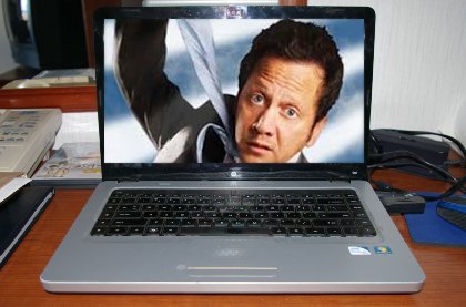 Watching The Chosen One on laptop at Ocean Shores, Washington - image.