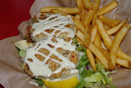 The Fish Shack crab cakes in Ocean Shores, Washington - image.