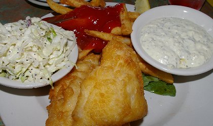 The Cod Fry from JJs Fish House in Poulsbo, Washington - image.