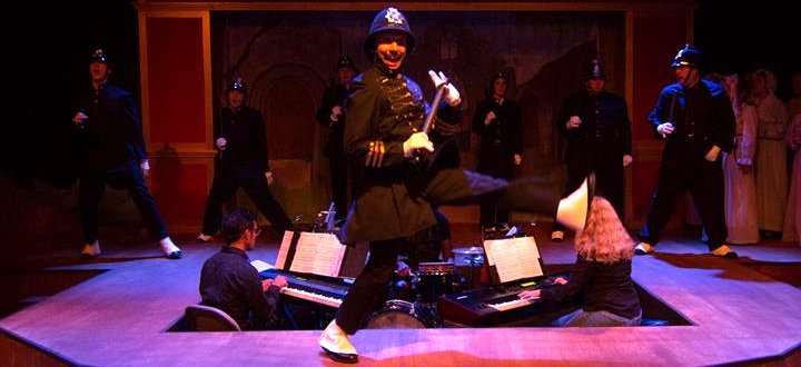 The policemen in The Pirates of Penzance at Lakewood Playhouse - PHOTO by TIM JOHNSTON - image.