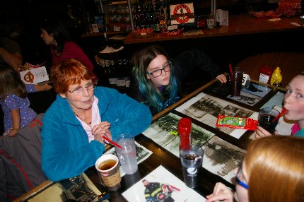 Our small family grouping at Sparks Firehouse Deli in downtown Puyallup - image.