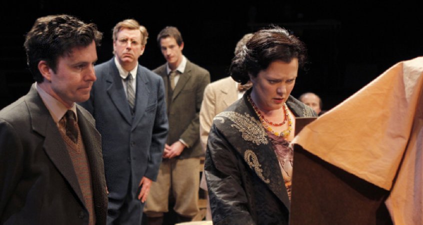 The cast of The Pitmen Painters. Photo by Chris Bennion.