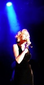 Laurie Clothier performing as a diva in Seattle, Washington.