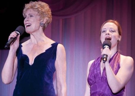 Laurie Clothier and Katherine Strohmaier performing at CenterStage Theatre in Federal Way, Washington.