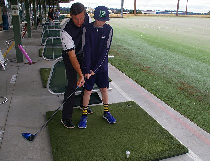 Golf lesson at Tacoma Firs Golf Center - image.