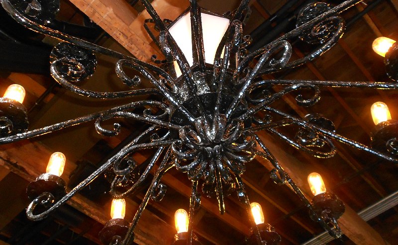 The hanging light from the Rhein Haust restaurant Tacoma - image.