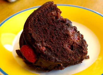 Chocolate Raspberry Cake from Spilled Butter Desserts Tacoma - image.