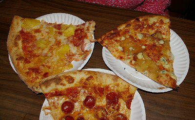 Pizza in between productions at the Seattle Fringe Festival in Seattle, Washington - Image.