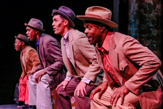 Loucas Curry, Eric Clausell, Kawika Huston, Jermaine Lindsay - Photo by Dennis K Photography - Smokey Joe's Caf at Tacoma Little Theatre - image.