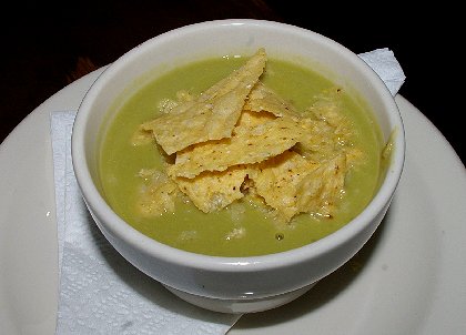 Avocado soup from Solstice Cafe on Seattle's Capitol Hill - image.