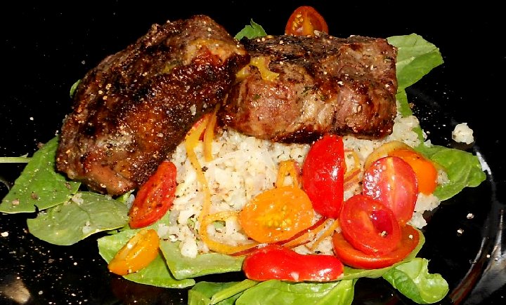 Grilled lamb at Pacific Grill in Tacoma Washington - image.