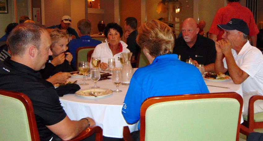 Dinner at the Tacoma Executives Association Golf Tournament at the Oakbrook Golf Course in Lakewood, Washington.
