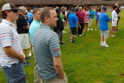Participants in the Tacoma Executives Association Golf Tournament in Tacoma, Washington - image.