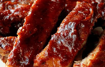 BBQ Ribs for dinner at the Tacoma Executives Association Golf Tournament in Lakewood, Washington - mage.