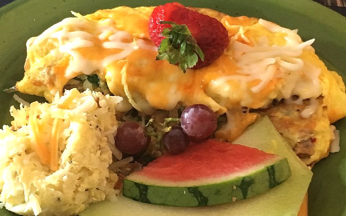 The Sausage and Bacon Omelet at Tibbitts - Fern Hill Restaurant Tacoma - image.