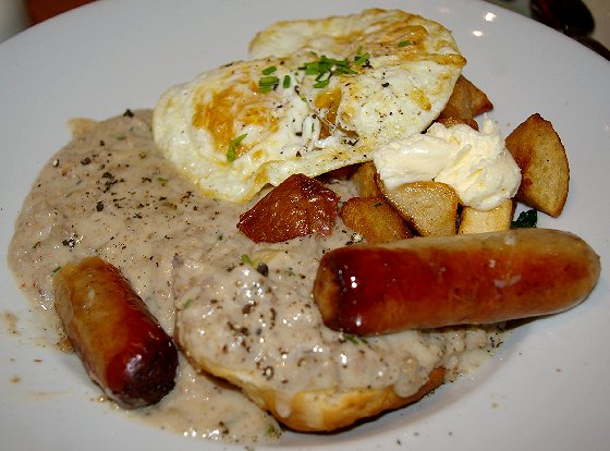 Biscuits and gravey at the The Hardware Store Restaurant on Vashon Island - image.