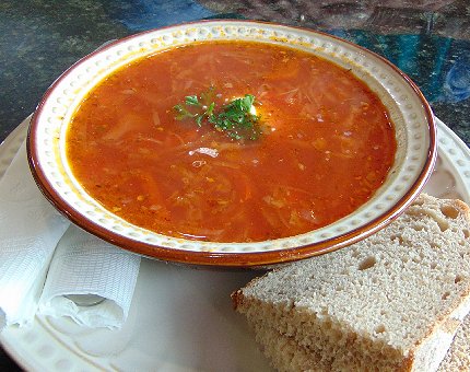 Borscht at Katya's Bakery, Everett Washington - image.