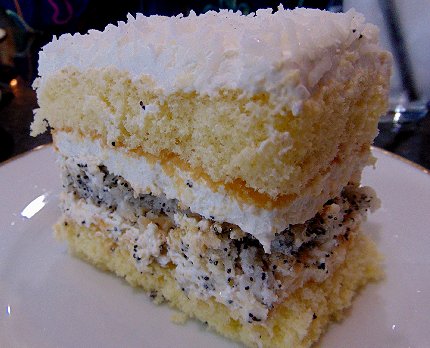 Poppy seed cake at Katya's Bakery, Everett Washington - image.